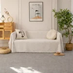 Ριχτάρια Καναπέ Chenille C24-12 (Εκρού) 4 Διαστάσεις