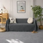 Ριχτάρια Καναπέ Chenille C24-16 (Ανθρακί) 4 Διαστάσεις