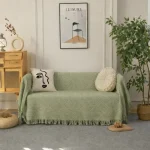 Ριχτάρια Καναπέ Chenille C24-5 (Πράσινο) 4 Διαστάσεις