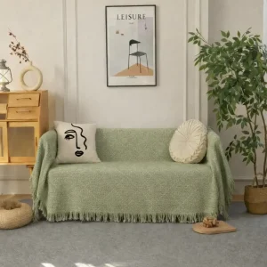 Ριχτάρια Καναπέ Chenille C24-5 (Πράσινο) 4 Διαστάσεις