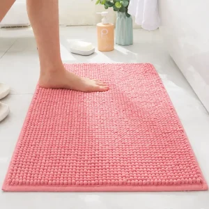 Πατάκι Μπάνιου XNEDM-1 Chenille Αντιολισθητικό (Ροζ)