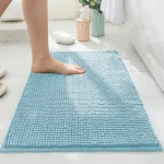 Πατάκι Μπάνιου XNEDM-2 Chenille Αντιολισθητικό (Γαλάζιο)