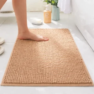 Πατάκι Μπάνιου XNEDM-4 Chenille Αντιολισθητικό (Μπεζ)