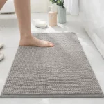 Πατάκι Μπάνιου XNEDM-5 Chenille Αντιολισθητικό (Γκρι)