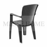 Πολυθρόνα Κήπου Rattan Side 59x61x89cm (Ανθρακί) - Image 3