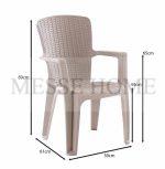 Πολυθρόνα Κήπου Rattan Side 59x61x89cm (Καπουτσίνο) - Image 3