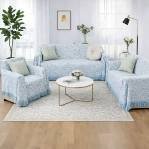 Ριχτάρια Καναπέ C22-7 (Γαλάζιο) 3 Διαστάσεις + Σετ