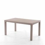 Τραπέζι Elit Rattan 90x150cm (Καπουτσίνο)
