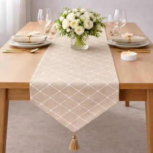 Τραβέρσα Τραπεζιού 30x200cm SGZQ-5 (Μπεζ)