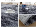 Χνουδωτό Χαλί Tie-Dye Ανθρακί (6 Διαστάσεις) - Image 2