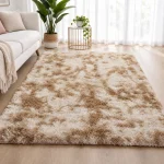 Χνουδωτό Χαλί Tie-Dye Μπεζ – Camel (6 Διαστάσεις)